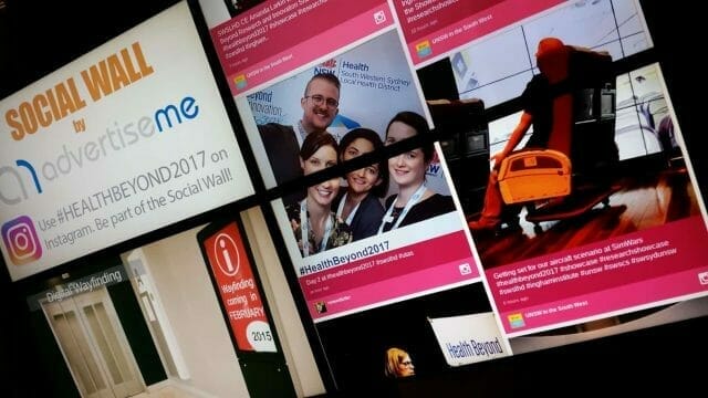USING DIGITAL SIGNAGE AND SOCIAL WALL FROM ADVERTISE ME