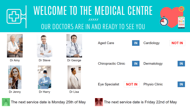 DOCTORS DIRECTORY MEDICAL BOARDS FOR DIGITAL SIGNAGE FROM ADVERTISE ME