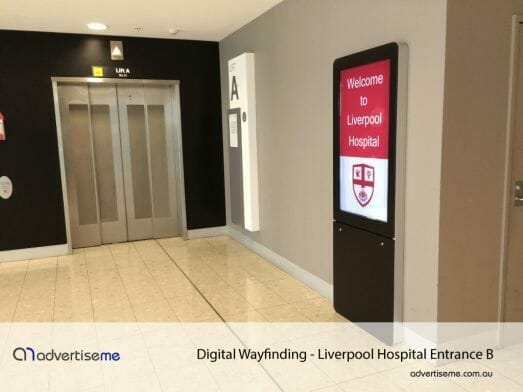 Digital Wayfinding Liverpool Hospital Entrance B