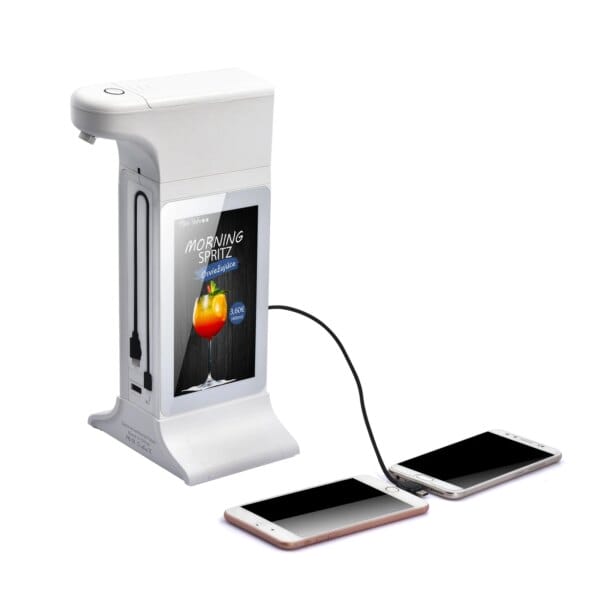 2025 Newest Automatic Hand Sanitizer Dispenser LCD Table Stand Ad Advertising Digital Signage Display With Automatic Dispenser