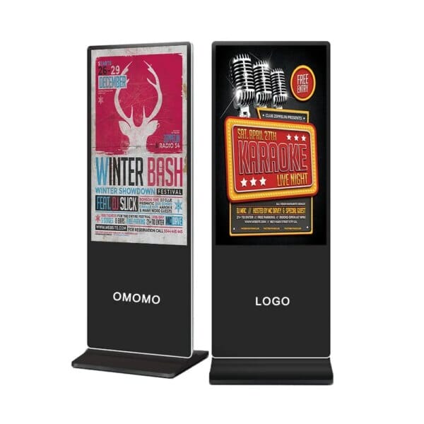 55 inch indoor Floor Standing Interactive Vertical Digital Signage Display Touch Screen  LCD Advertising kiosk