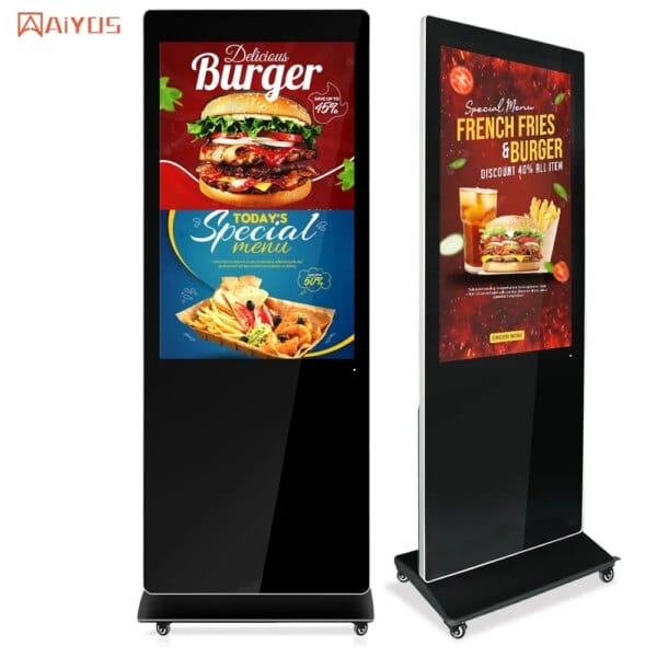 Floor Standing Digital Signage Kiosk Indoor Android LCD Advertising  Touch Screen Display Outdoor LED Advertising Player Totem