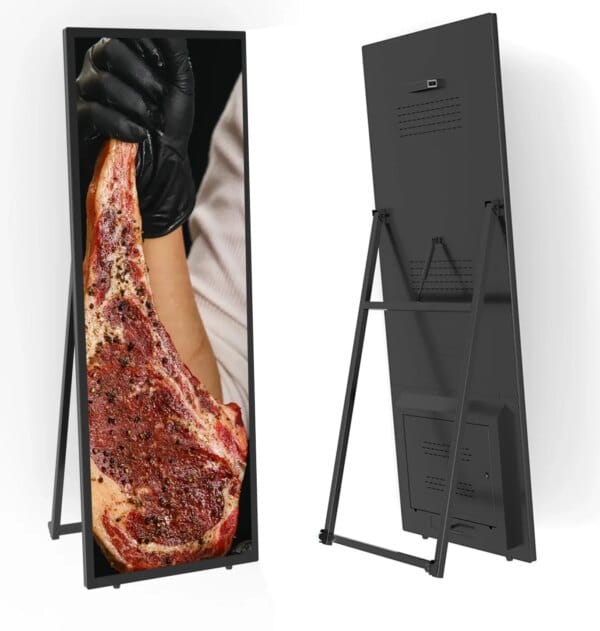 Portable Digital Signage Lcd Advertising Display Full Screen A type touch screen digital poster