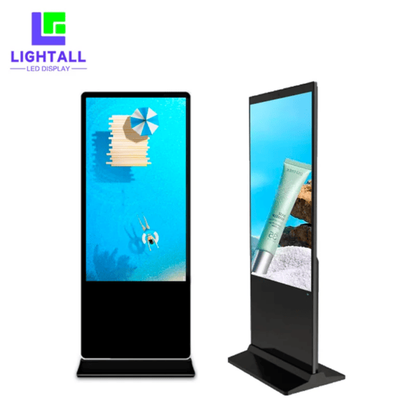 4K 55 Inch Full Color LCD Display Information Kiosk Advertising High Definition Media Player Floor Stand Digital Signage