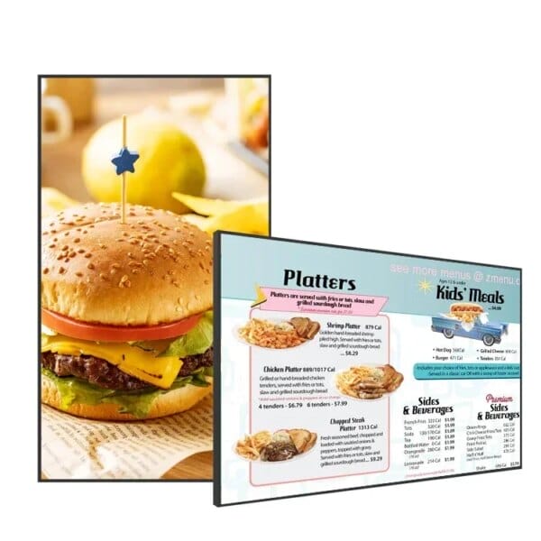 21.5 32 43 50 55 65 Inch Ultra Thin Touch Screen Wall Mount Digital Signage Smart Advertising Display Lcd Advertising Screen