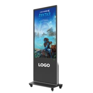 KINGONE 55 Inch Indoor Digital Signage Kiosk Lcd Screen Video Player Totem Floor Standing Advertising Display