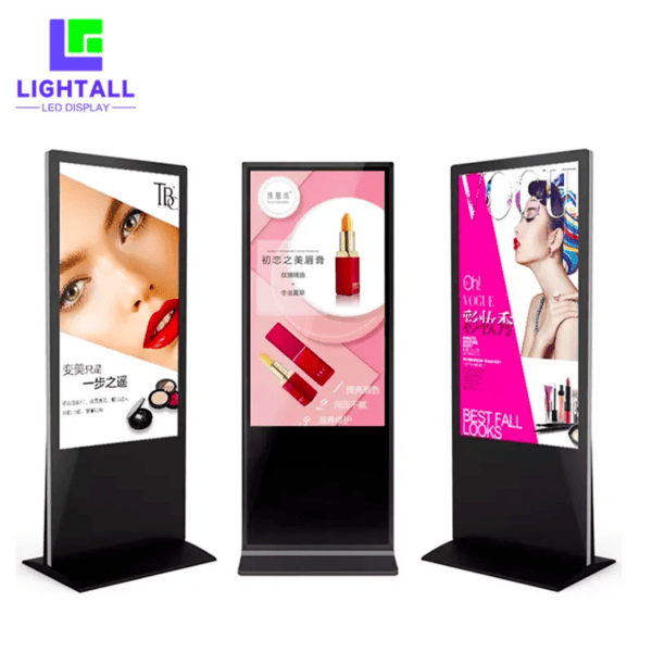 55 Inch Floor Stand Digital Signage Information Kiosk 4K LCD Display For Advertising High Definition Player Display