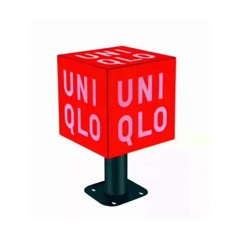 Digital Signage Billboards 4 5 Faces Wide Viewing Angle Indoor Creative Logo Brand Advertising Energy Saving Hd Outdoor Rubi