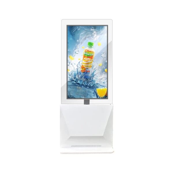 Ultra-Thin Acrylic Board Floor Stand 43 49 55 Inch Indoor Totem Advertising Screen Double Sided Indoor Totem Digital Signage