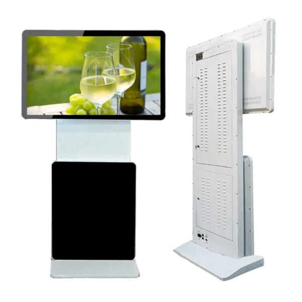 55 Inch Indoor Floor Standing HD Touch Lcd Screen Advertising Display Android Rotatable Digital Signage Kiosk
