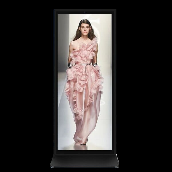 VETO 70 Inch Full Screen Digital Signage And Display 4k Resolution Indoor Floor Standing Advertising Kiosks