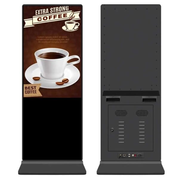VETO 43 49 55 Inch Indoor Vertical Touch Kiosk Totem Android PC LCD Digital Signage Display Advertising Screens