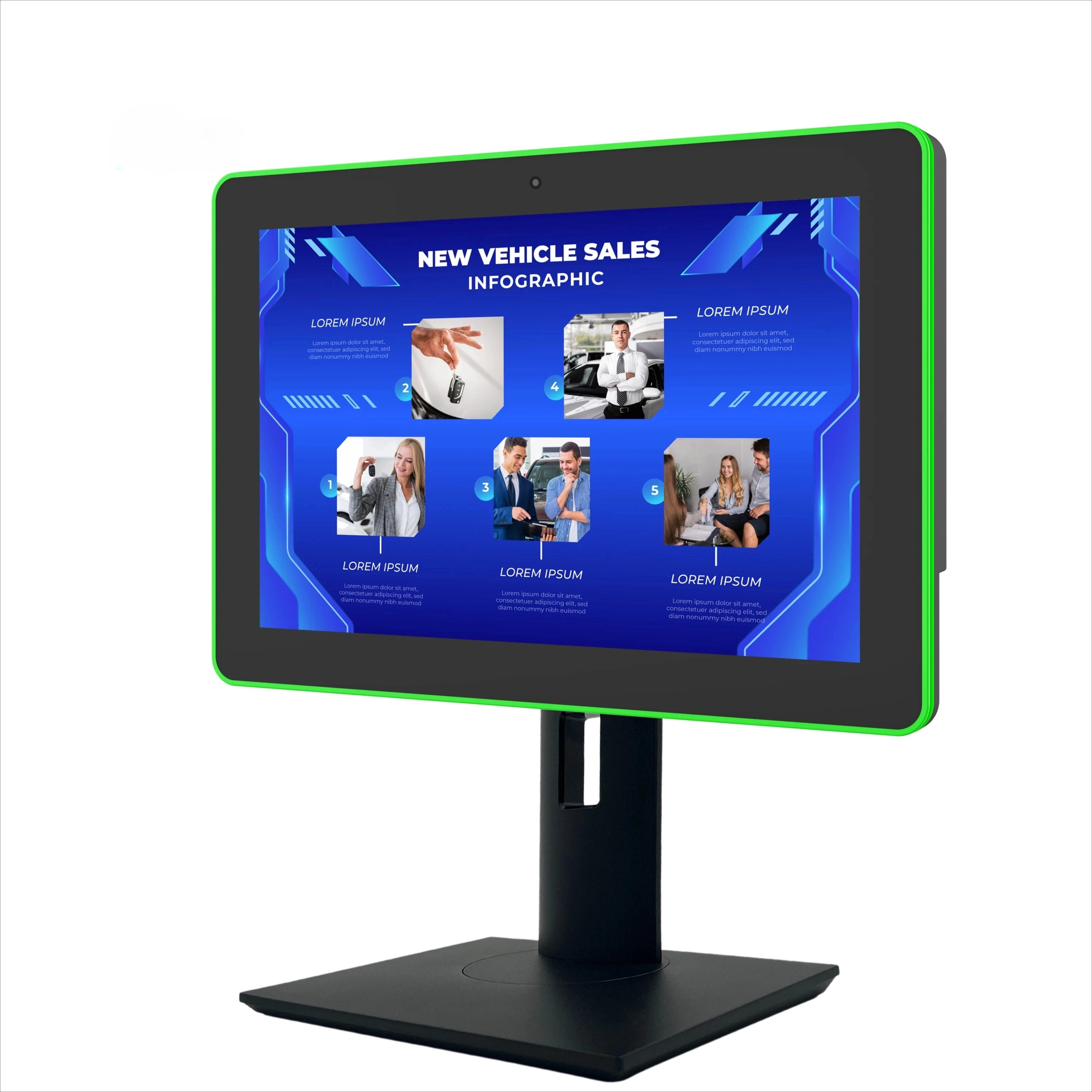 OEM 8 10.1 15.6 Inch Desktop Tablet Touch Screen Android 11 Commercial Digital Signage Display Advertising Tablet For Company