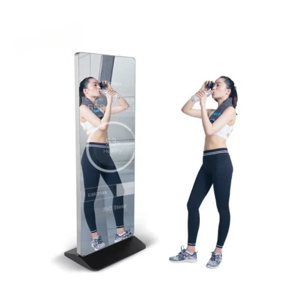 Modern Mirror Android Smart Fitness Magic Mirror Photo Booth Touch Screen Mirror Wall Mounted Digital Signage LCD Display