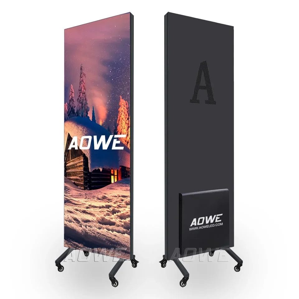 Floor Standing Indoor Led Video Advertising Screen Publicity Boards Equipment Graphic Digital Signage Led Poster Display