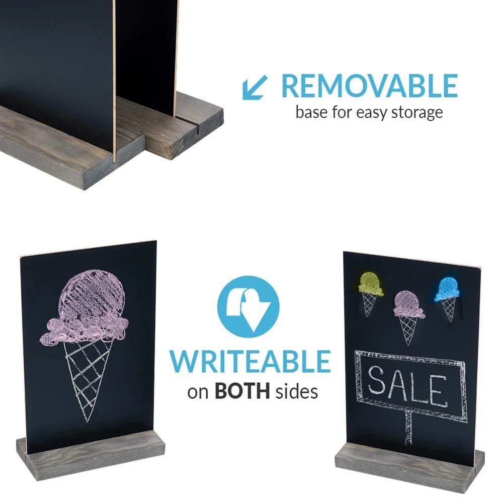 22 X Message Board Wooden Chalkboard Memo Blackboard Digital Signage Decorate Mini Chalkboards Signs Dinner Party