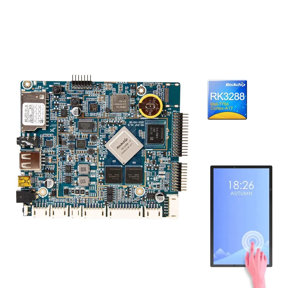 Android Development Board RK3288 Quad Core 4G SIM Interactive Digital Signage Control Embedded Arm Board