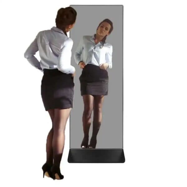 Fitness Mirror43 Inch Floor Stand Lcd Display Indoor Android Advertising Information Totem Sensor Mirror Digital Signage