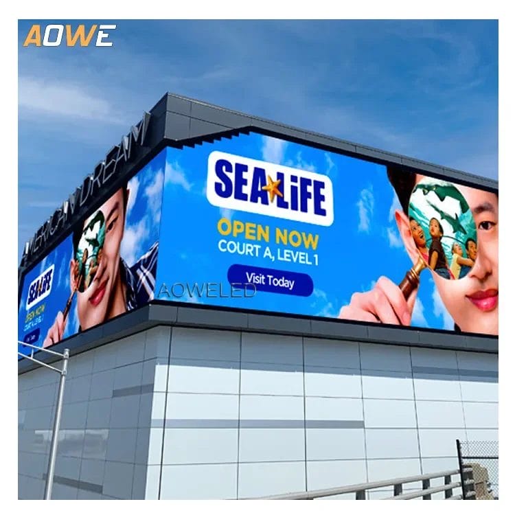 AOWE Super Bright Waterproof IP68 Outdoor Advertising LED Signs LED Screens Digital Signage Displays