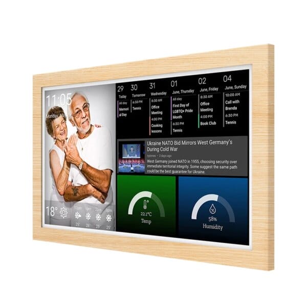 2024 Fast Delivery 23.8 Inch Wifi Screen Digital Signage RK3588S2 Pos Kiosk Black Wall Mount Android Tablet