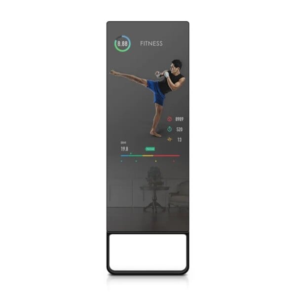 Lcd Touch Screen Yoga Mirror Digital Signage Smart Fitness Mirror