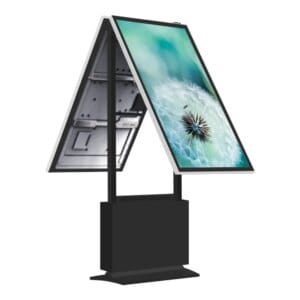 Hot sales Advertising Display Digital Signage Pavilion LCD Double sided Screen Floor standing Android 32 inch Dual Screen