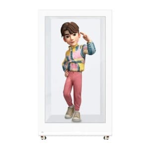 75 Inch Transparent LCD Digital Signage Display Box Interactive Touch Screen For Advertising 3D Holographic Display Cabinet