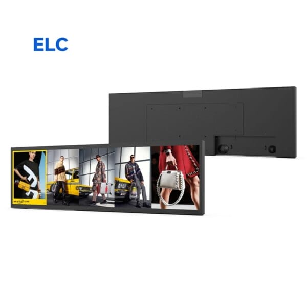 29 Inch Wall Mount Touch Screen Digital Signage Ultra Wide Stretched Bar Lcd Advertising Display Lcd Commercial Stretch Screen