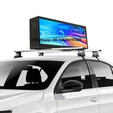 Free Customized Car Top Advertising LED Display Double Sided Taxi Roof Led Screen Digital Signage and Displays for Cars