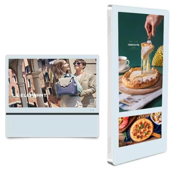 18.5-22 inch LCD Advertising Digital Signage Flat Panel Media Player Vertical Wall Mounted Elevator Display