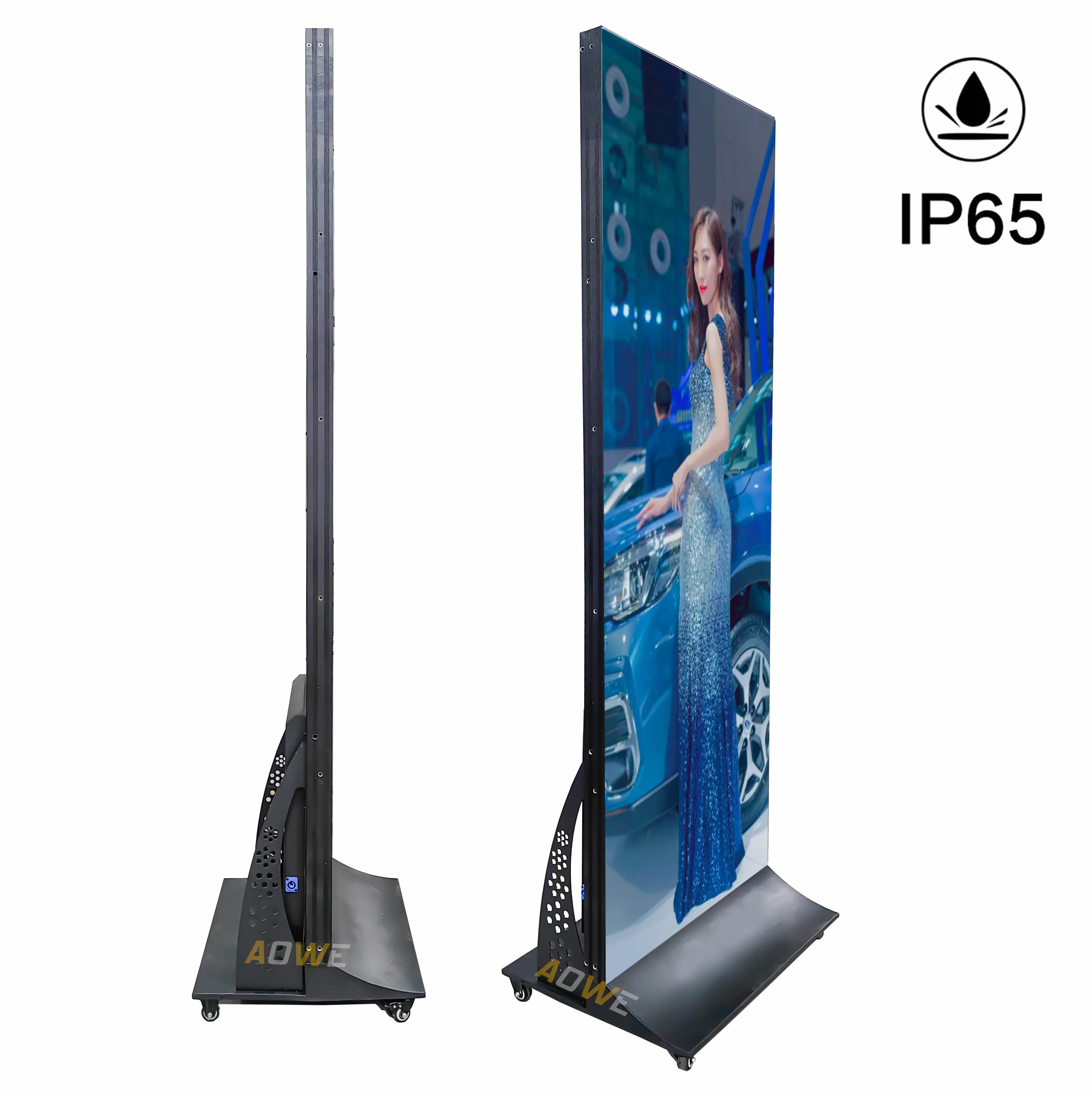 80" Outdoor Poster High Brightness IP65 Waterproof Outdoor LED Poster Adverting Display Digital Signage Screen