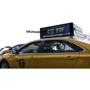 HD Outdoor P5 LED Screen Video Panel Smart Digital Signage Boards for Car Roof Advertising Taxi Top LED Display Supplies