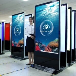 55 Inch Indoor/Outdoor  LED Screen LCD Advertising Screen Kiosk Digital Signage and Displays Totem 100/85/75/65/43 Customize