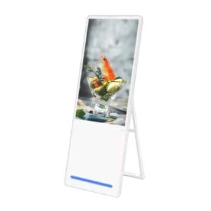 43" Outdoor Portable Advertising Digital Signage Display With Handle and Casters