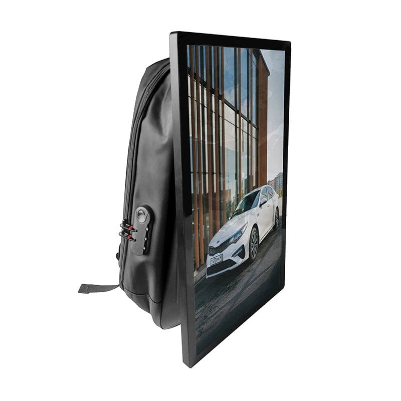 Factory Wholesale Outdoor Portable Digital Signage Lcd Backpack Walking Billboard Advertising Display With 21.5 Inch Screen