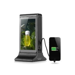 FYD-835SD RK3128 Hot Sale Desktop LCD Double Side Ordercall Table Stand Digital Signage Touch Screen Advertising Player
