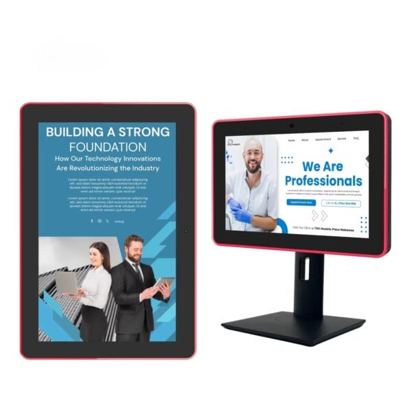 8 Inch Desktop & Wall Mount Tablet Smart Digital Signage Display Advertising Touch Screen Android 11 Tablet For Company