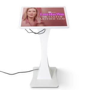 Commercial Display slim Style 21.5 Inch Horizontal Stand Win OS Touch Screen Kiosk Indoor Digital Signage for Hotel