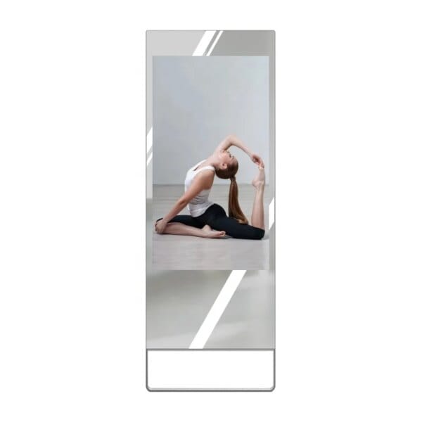 32 43 55 Inch Wall Mounted Yoga LCD Digital Practice Selfie Mirror Android Fitness Apps Player Monitor Wifi Digital Signage