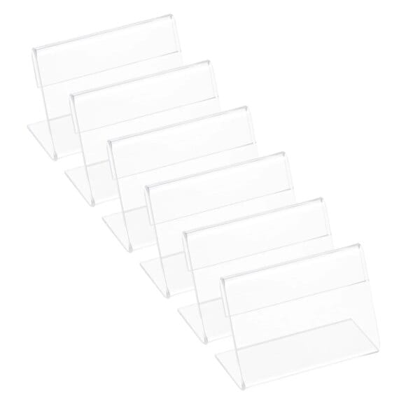 Label Cards Name Display Holder Table Number Stickers Easy Peel Rack Digital Signage