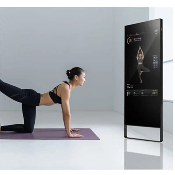 43-Inch Smart Gym Mirror Android Advertising Players Floor Standing 10 Points Capacitive Touch Screen Digital Signage Displays