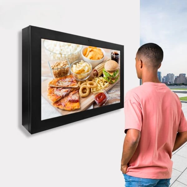 Low Price 55inch Solar Advertising Display Outdoor Digital Signage Screen Totem With Lcd Display Wall Mount For Outdoor
