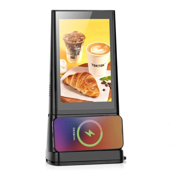 Table Top Stand Small Digital Signage Order Kiosk Lcd Touch Screen Tablet Device Talker For Media Menu Advertising Display