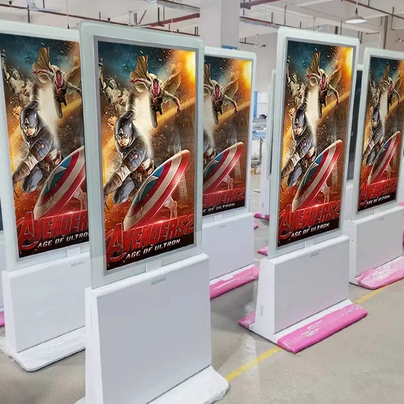 43/49/55Inch Cooling Fans Window Lcd Digital Signage Android Double Side Advertising Display Screen For Shop Window