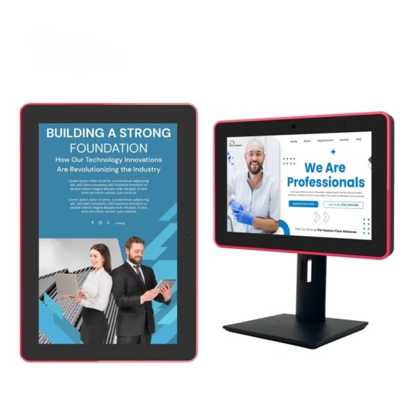 8 Inch Desktop & Wall Mount Tablet Smart Digital Signage Display Advertising Touch Screen Android 11 Tablet For Company