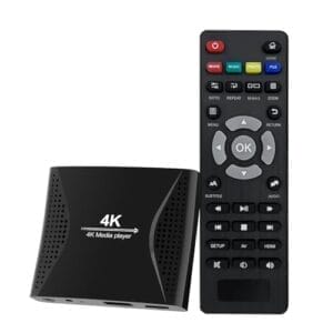 ACEMAX 4K Ultra-HD Digital Media Player for USB Drives and MicroSD Cards with 4K HDMI and Analogy AV