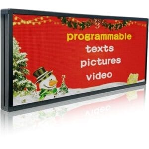 P6 Programmable Scrolling Led Sign Custom Digital Signage Displays Outdoor For Business Wifi Control Open Matrix Panel Electronic Message Board Screen Advertising Ticker open Neon Sign 40"X17"