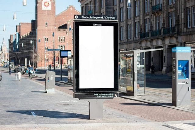 Photo digital signage display screens